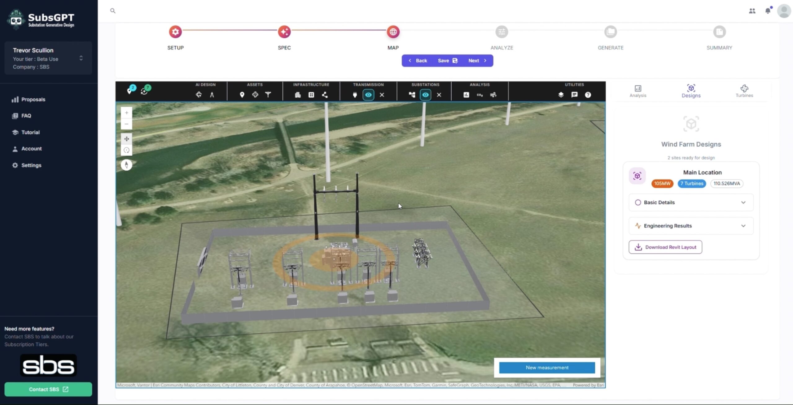 SubsGPT platform showcasing revit functionality support.